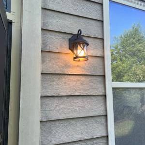 LED Porch Lantern Installation